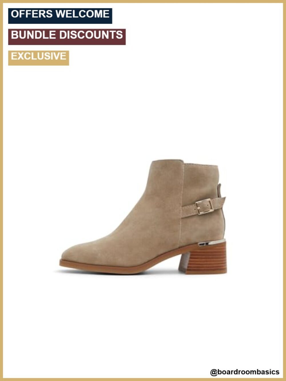 Women's Ankle Booties with Block Heel Snip Toe Leather Zip Closure